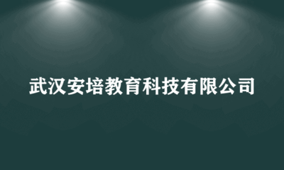 武漢安培教育科技 用科技賦能教育，創(chuàng)新引領(lǐng)未來